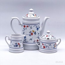 J. Kronester Kaffeeservice 3-teilig Rex Valenty Blumendekor West Germany