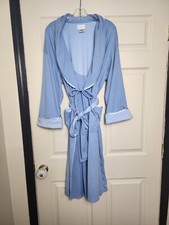Vintage Vanity Fair Periwinkle Blue Women's Robe - Size Large