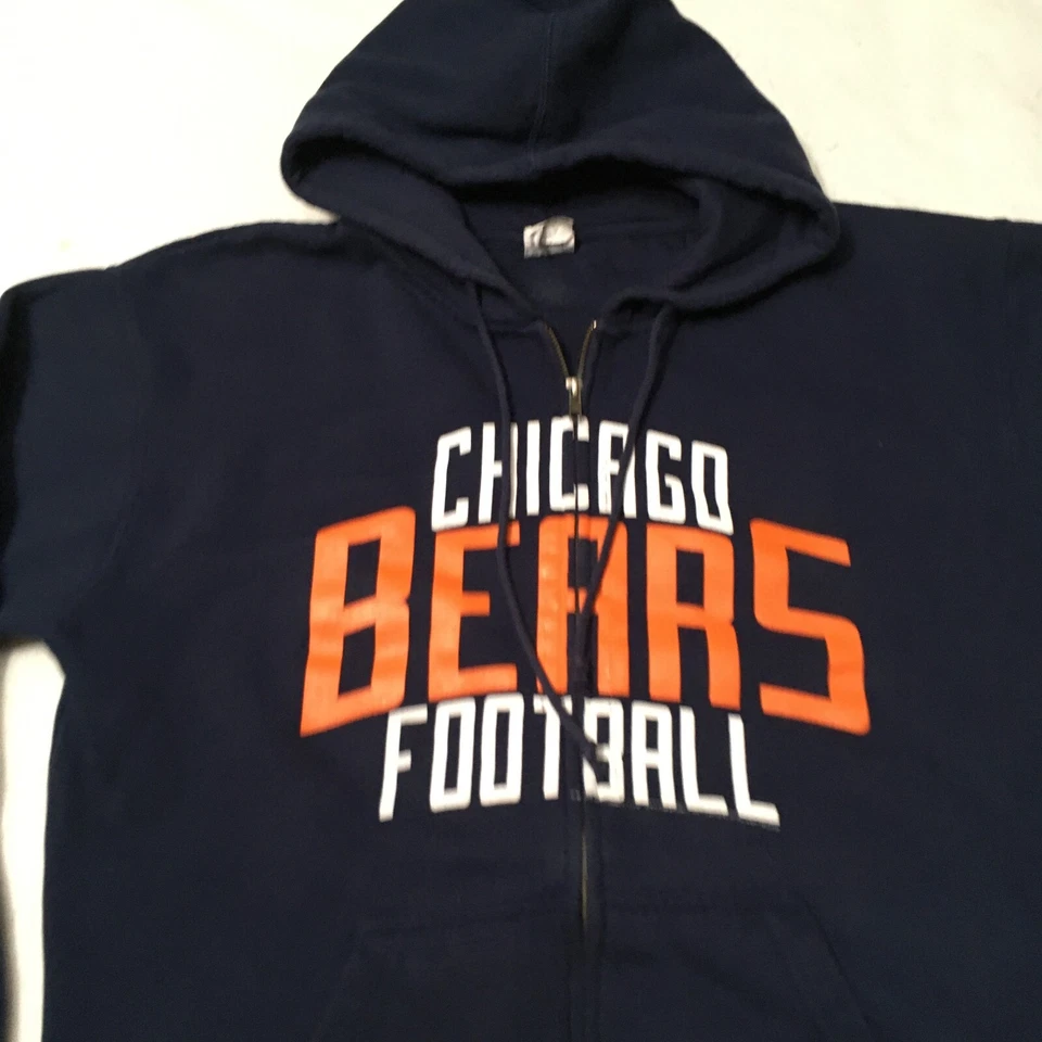 Sudadera con capucha con cremallera XL para hombre CHICAGO BEARS COMIDA CHATARRA FÚTBOL AMERICANO NFL doble cara Foto 2 de 4