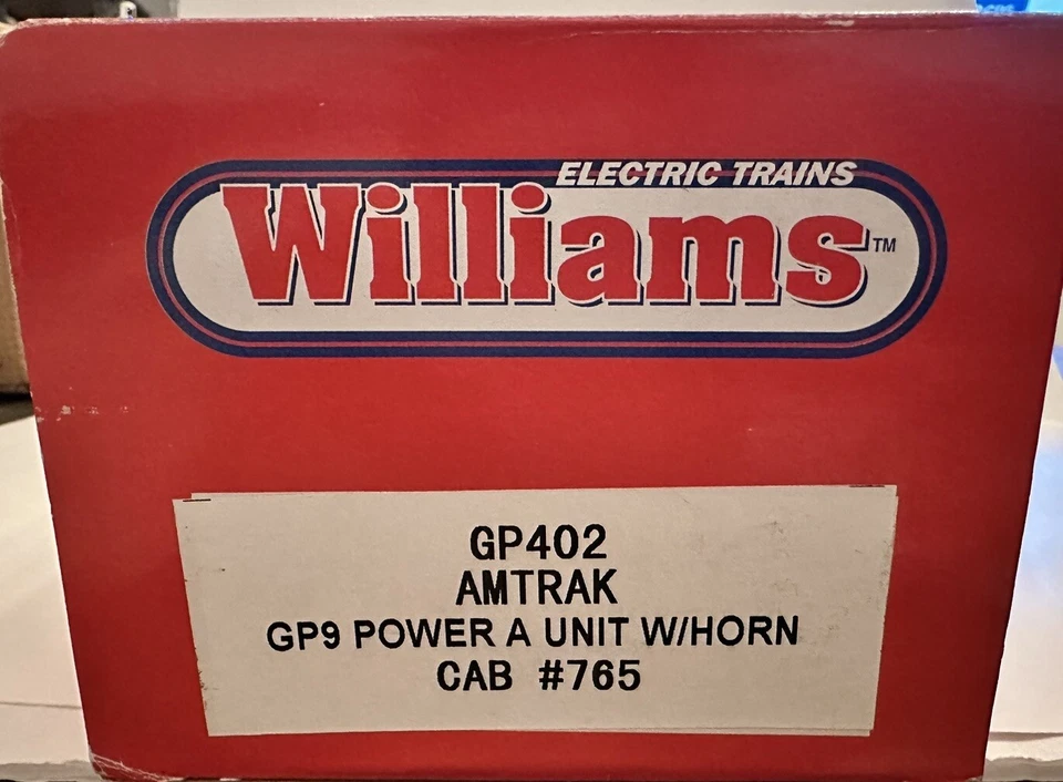 Williams O Scale GP402 Amtrak GP9 Power A Unit W/Horn CAB #765 - Image 4 of 4