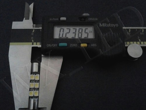 2 x Espejos Tocador Festón 29mm - 31mm Parasol Bombilla LED HID Xenón Blanco - Imagen 3 de 5
