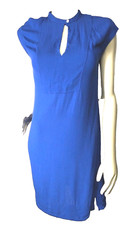 J.Crew Easy Tunic cap sleeve Dress royal ocean blue Sz XS H7595
