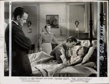 1947 Press Photo Lew Ayres, Zachary Scott, andAnn Sheridan in "The Unfaithful"