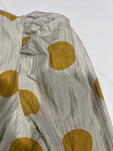 Tutto esaurito! Camicia Blogger Zara XS Nuova Mustarda Gialla Grande Macchia Fiocco - Foto 6 di 11