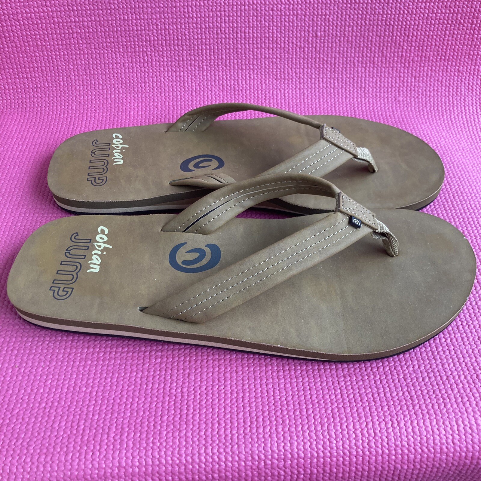 Mens Cobian Jumps Flip Flops Sz 13 thongs Brown sandals 842814041301 | eBay