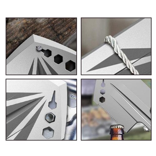Folding Outdoor Survival Spade Camping Shovel Axe Tool Set - Picture 8 of 11