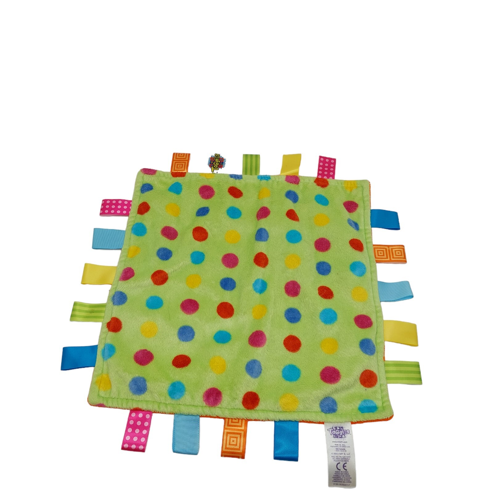 Taggies Baby Security Blanket Lovey Multi-colored 2011