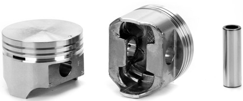 3.0 Liter Mercruiser Chevy Marine Flat Top Piston Set Of 4 Silvolite 3493H.030 - Picture 2 of 4
