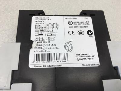 Rel&egrave; Temporizzatore Siemens 3RP1525-1BQ30 &ndash; Ritardo All'attivazione (ON Delay) &ndash; Ref382