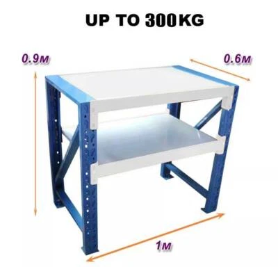 0 9m H X1m 600kg Steel Garage Warehouse Work Bench Rack