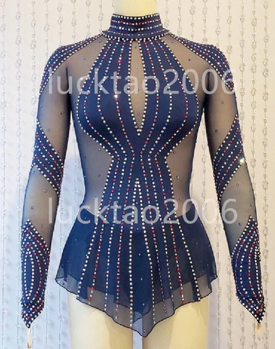 new style Figure skating Ice Skating Dress Gymnastics Dance Costume 88098
