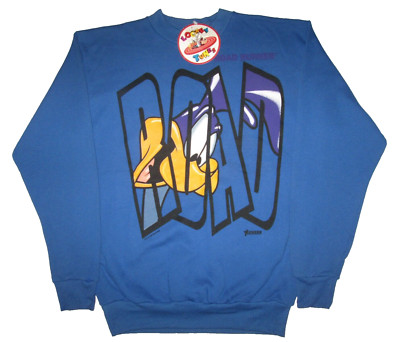 Looney Tunes Road Runner Sweatshirt Artex Sportswear Men's L 1993 NWT