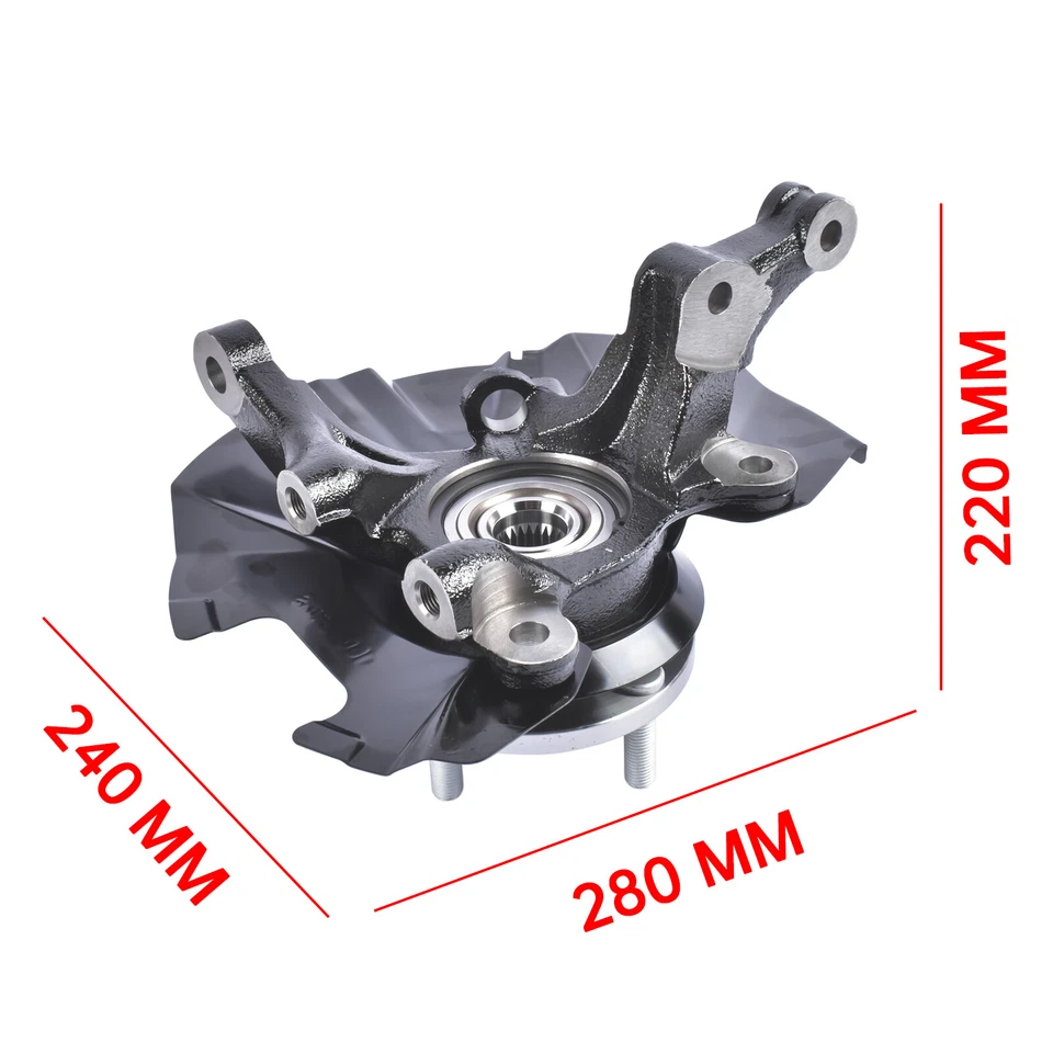 Передний поворотный кулак в сборе подходит для Kia Rio Rio5 Hyundai Accent 2006-2011 - Изображение 2 из 4