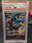 Pokemon TCG 2021 Japanese Sword & Shield Eevee Heroes #084 UMBREON V FA PSA 9 MT