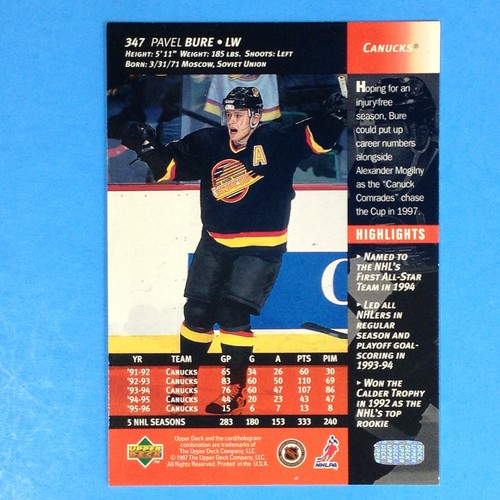 1996-97 Upper Deck #23 #43 #61 #63 #108 #121 #211 222 240 256 299 321 347 U-PICK - Bild 73 von 74