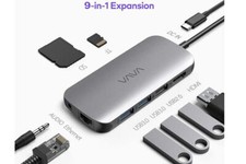 VAVA 9-in-1 Adapter Hub 4K USB-C to HDMI Ethernet Port VA-UC016 Power Delivery