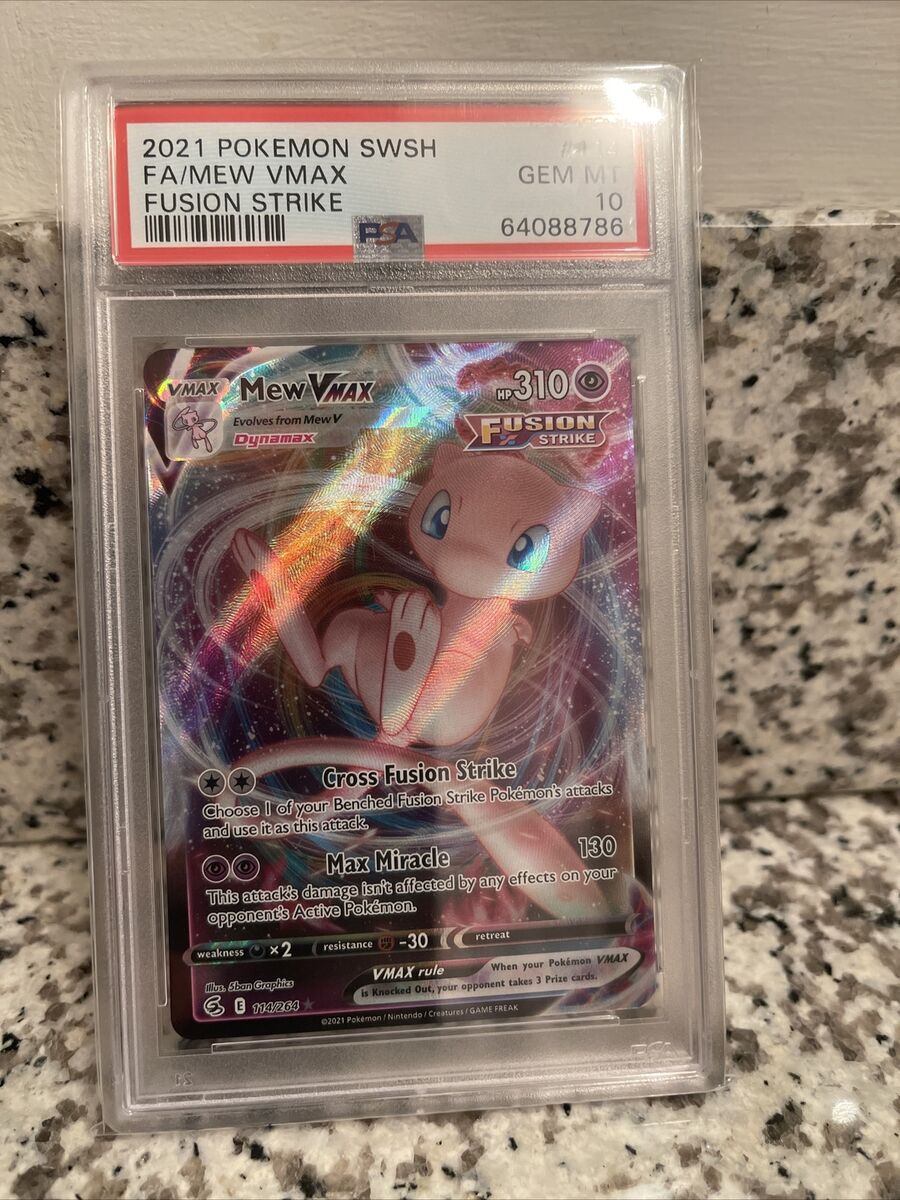 Pokemon : SWSH FUSION STRIKE MEW VMAX 114/264 ULTRA RARE