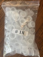 Self Standing INK CUPS Clear Plastic Tattoo Ink Pigment Color Holder Caps