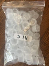 Self Standing INK CUPS Clear Plastic Tattoo Ink Pigment Color Holder Caps