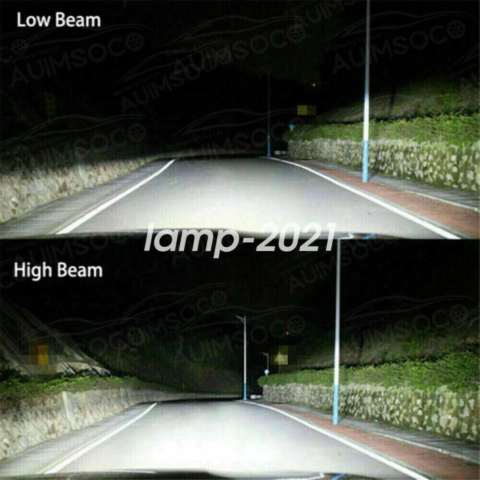 Kit de bombillas de haz alto-bajo LED blancas para Chrysler Town & Country 1996-2004 Foto 3 de 4