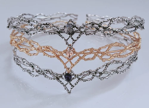 King Queen Imperial Royal Gold Silver Celtic Crown Tiara Hair Head Band Circlet