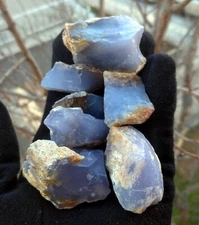 Wholesale Raw Small Pieces Blue Chalcedony 1 Lb