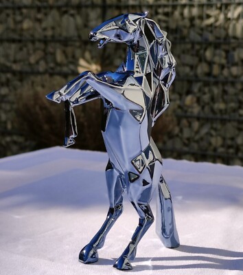 Richard Orlinski   HORSE SPIRIT (PEARL GREY EDITION)   Skulptur