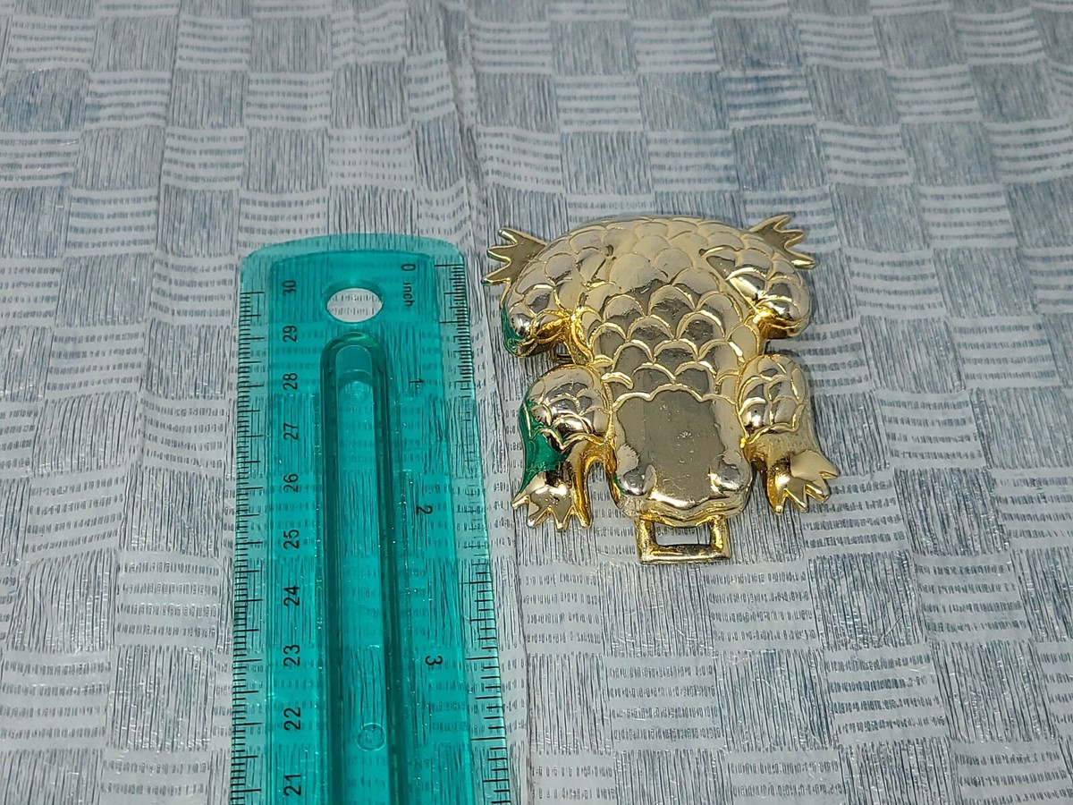 Vintage Frog Belt Buckle Gold Tone | eBay