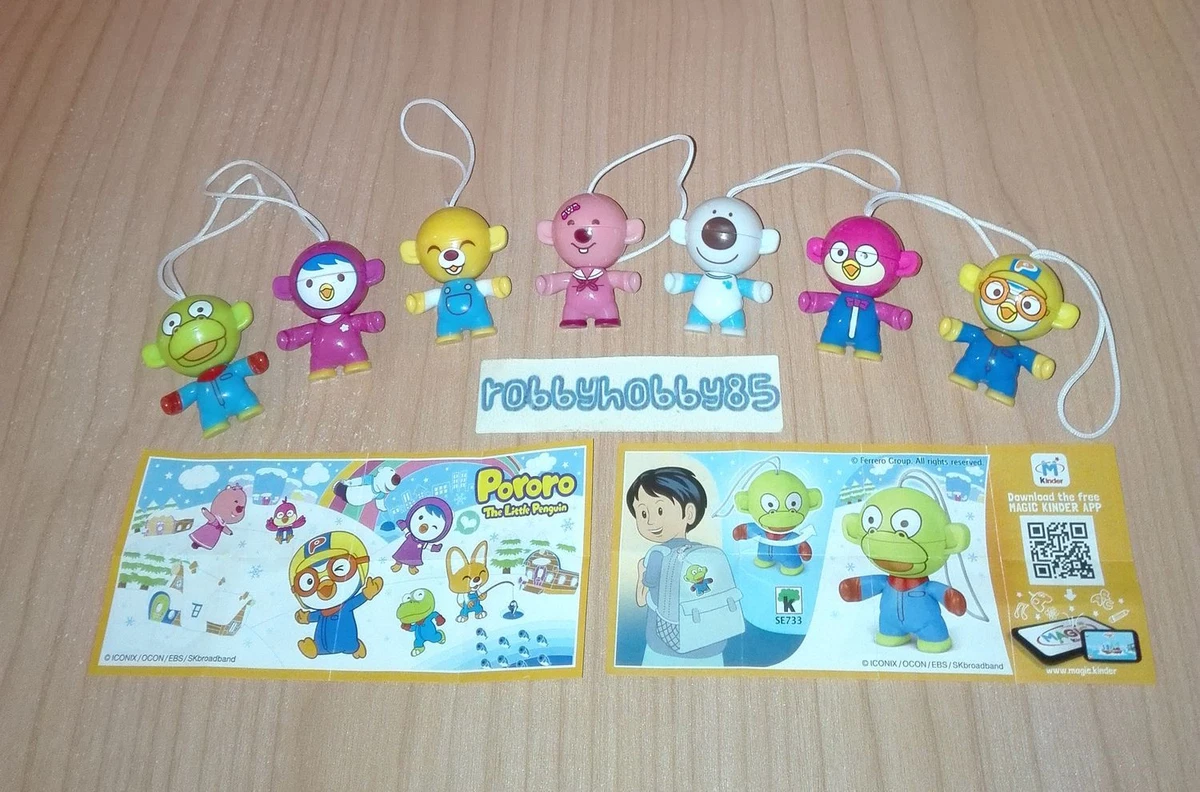 Complete set Pororo SE733 SE739 7 Bpz kinder Joy Hong Kong