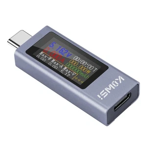 USB C Compteur de test, Multimètre numérique avec écran de couleur, Tension and6985