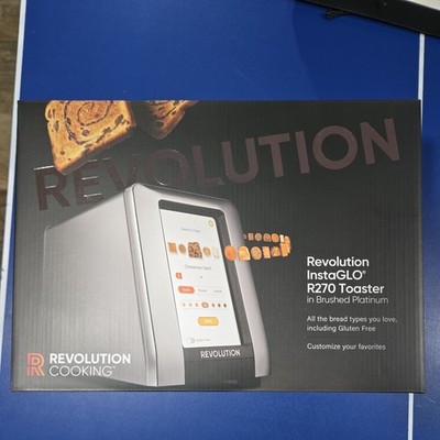 Revolution InstaGLO R270 Touchscreen Toaster. 2-Slice, high-end design, brushed
