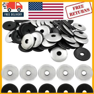 #ad High Quality 1 4quot; x 1quot; Neoprene Washers Stainless Steel Assortment 60 Count $12.71