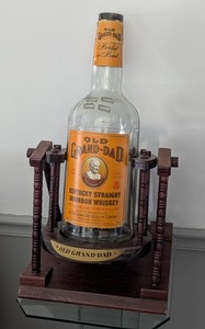 Old Grand-Dad Kentucky Straight Bourbon Whiskey Gallon Bottle & Cradle B&B