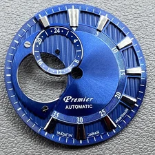 28.5mm Silver Font Modified Hollow Diving No Lume Watch Dial for NH39 Movement