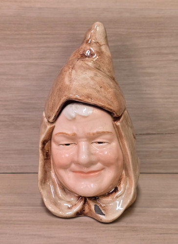 Vintage German Tobacco Jar Majolica Monk Bernard Block