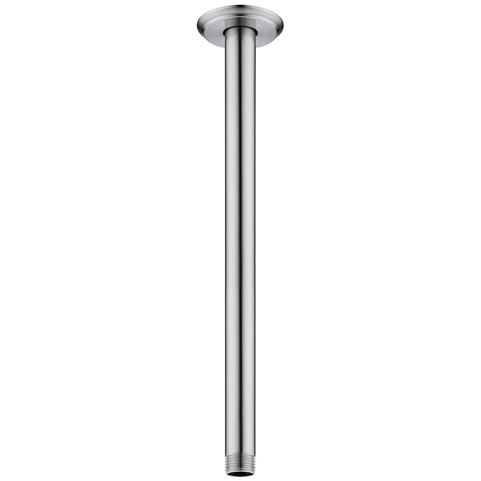 12 Inch Brushed Nickel Ceiling Shower Arm Flange for Rain Shower Head