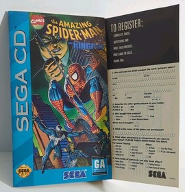 The Amazing Spider-Man vs. The Kingpin Sega CD CIB With Reg Card & Foam Insert 