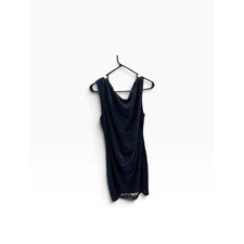 Lauren Ralph Lauren Navy Blue Floral Lace Ruched Sheath Cocktail Dress 12