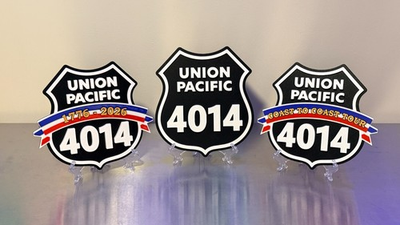 #ad Union Pacific Railroad 4014 9quot; 3D Display Plaque with stand $45.00