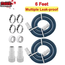 1.5" 6Ft Pool Filter Pump Hose Kit - Above Ground Swimming Pool Vacuum Skimmer
