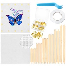 12 Pcs Needlepoint Stretcher Bars for Needlework 6 Size Embroidery Stitch Fra...