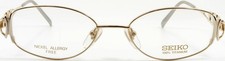 SEIKO T173 004 Gold Titanium Eyeglasses Glasses Frame 53-18-140 NEW