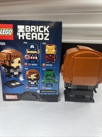 Black Widow Lego Kit 41591 Brickheadz with Box & Instruction Manual(used)open B