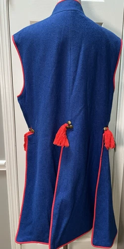 Sukmana Ethnic Dance Coat Blue red Wool Cepeola Polish Krakow Folk Costume mens image 12