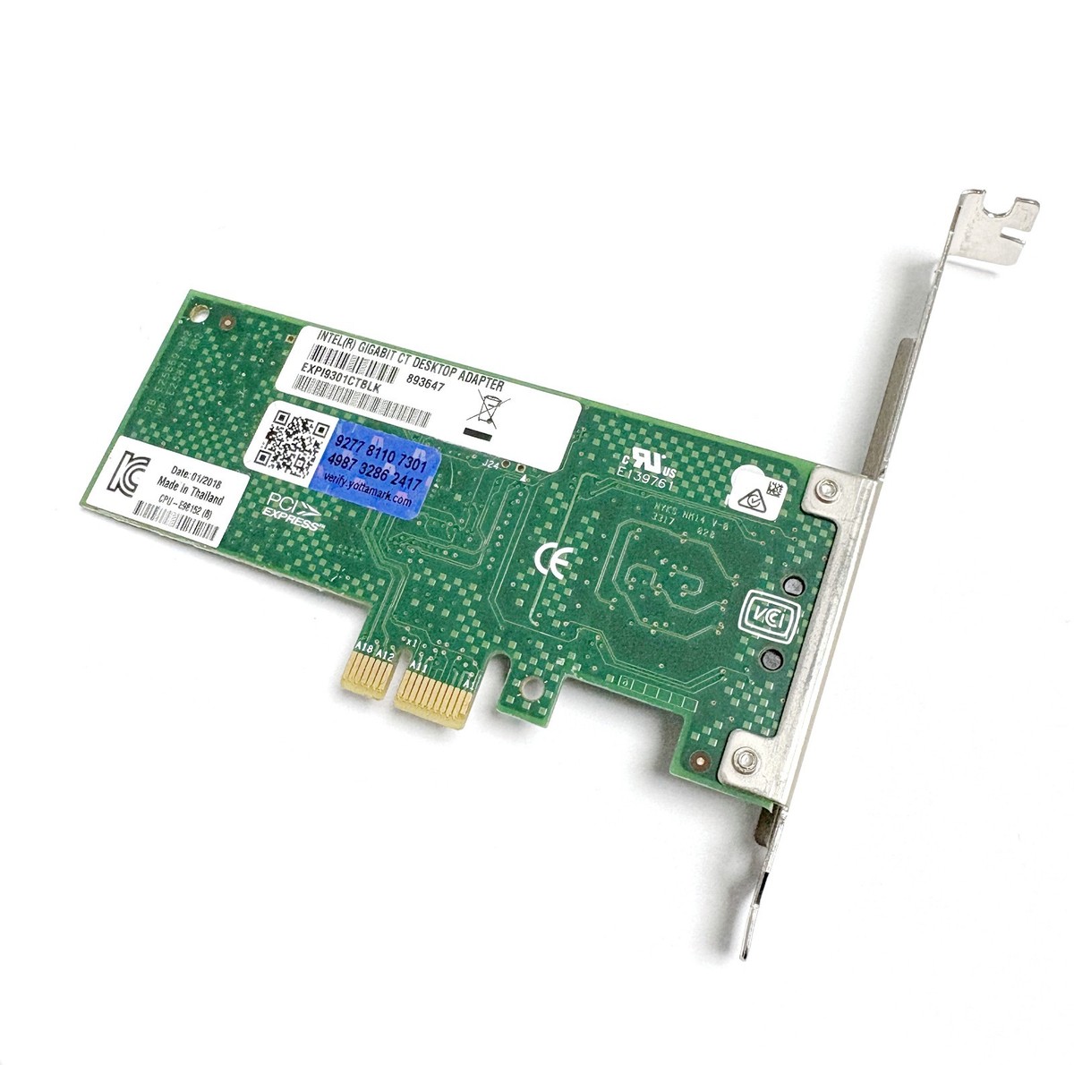 Intel (R)Gigabit CT Desktop Adapter CPU-E98152 (B) PCI-E Gigabit
