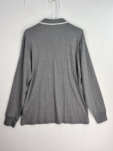 Polo Ralph Lauren Men's Long Sleeve Polo Shirt Large Gray Classic Fit Pony NWT - Picture 8 of 11