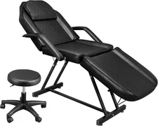 Massage Salon Tattoo Chair Esthetician Bed with Hydraulic Stool, Multi-Purpose,.