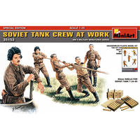 Soviet Tank Crew At Work Kit 1:35 Miniart Kit Figure Militari -D- Neues Modell