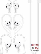 Anti-Slip Set for AirPods 4 Silicone Adjustable Ear Hook Ergonomic white