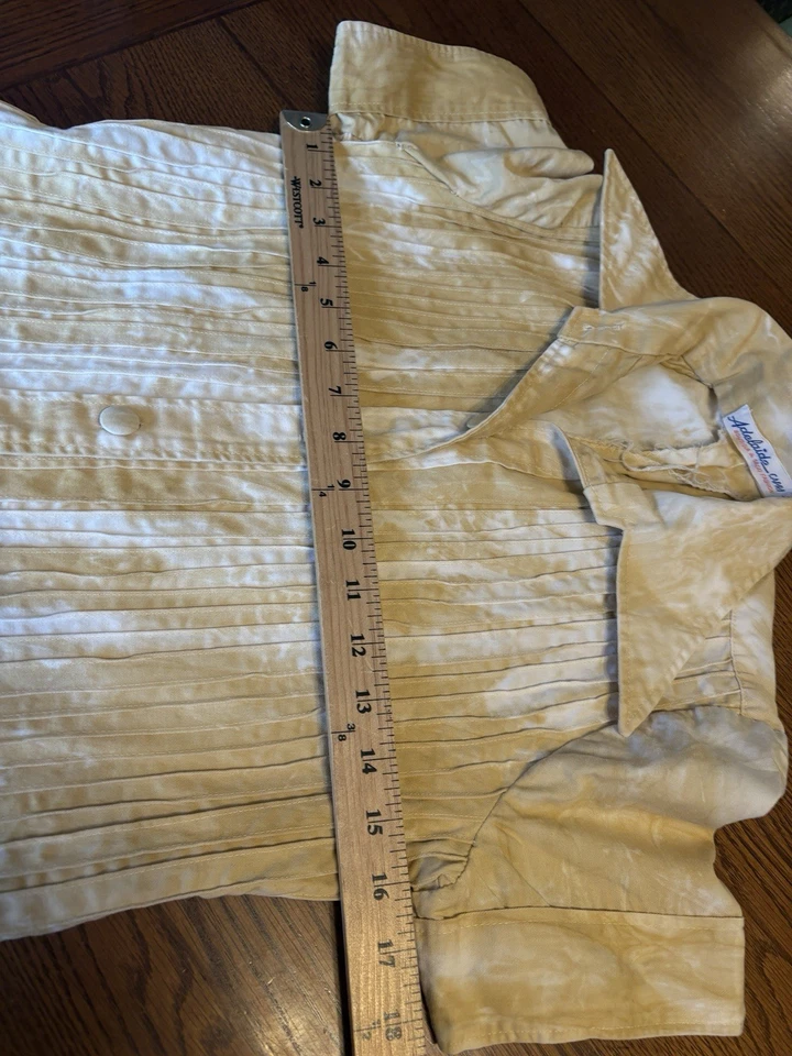 Vestido De Colección Adelaide Capri Boutique Tostado Tie Dye Abotonado Talla Med Hippie Boho Foto 3 de 4